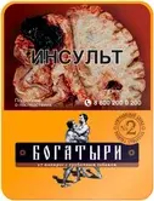 Папиросы БОГАТЫРИ с ВАНИЛЬНЫМ трубочным табаком - Бленд №2 жестяной портсигар (17шт.) МРЦ420