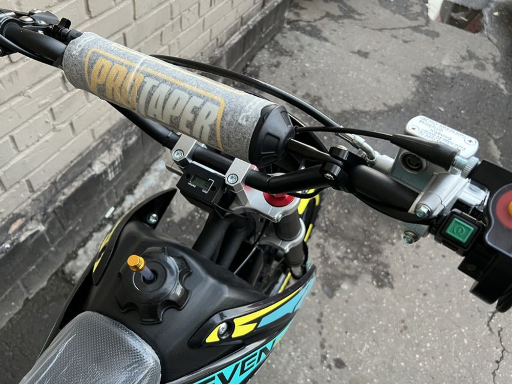 Питбайк Regulmoto SEVEN электростартер, Синий/Желтый