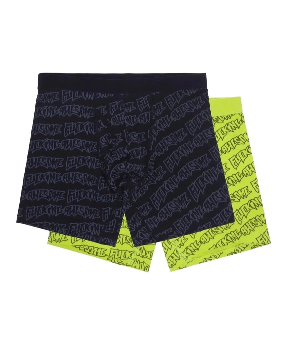 Мужские трусы-боксеры Fucking Awesome Stamp Logo Two Pack 3M/Black 3M/Yellow