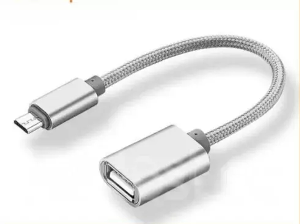 OTG адаптер USB/Micro-USB KY-168 10см черный