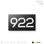 Номер на дверь 922, табличка на дверь для офиса, квартиры, кабинета, аудитории, склада, черная 120х70 мм, Айдентика Технолоджи