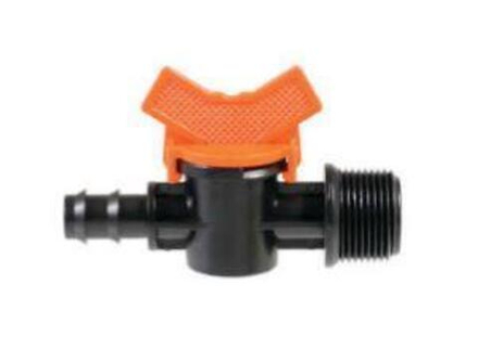 Кран стартовый Ø16 с наружной резьбой 3/4" КП-6102 (50/200шт)