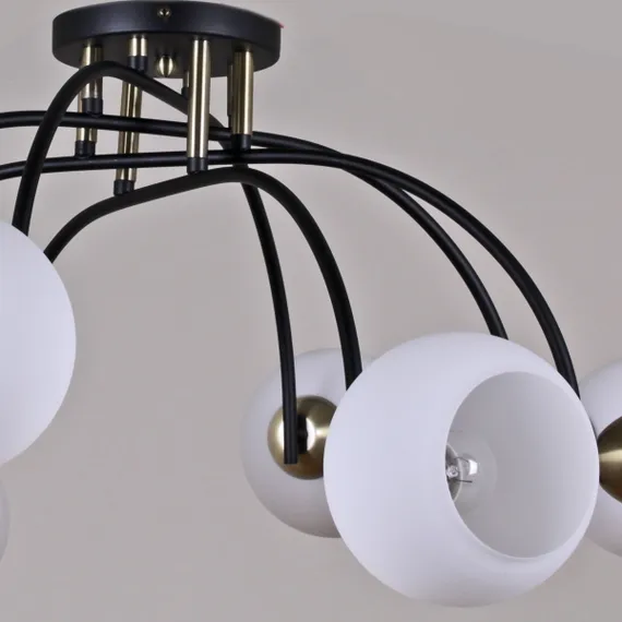 Люстра потолочная ILLUMICO E27 IL0250-8CSQ-79 BK AB