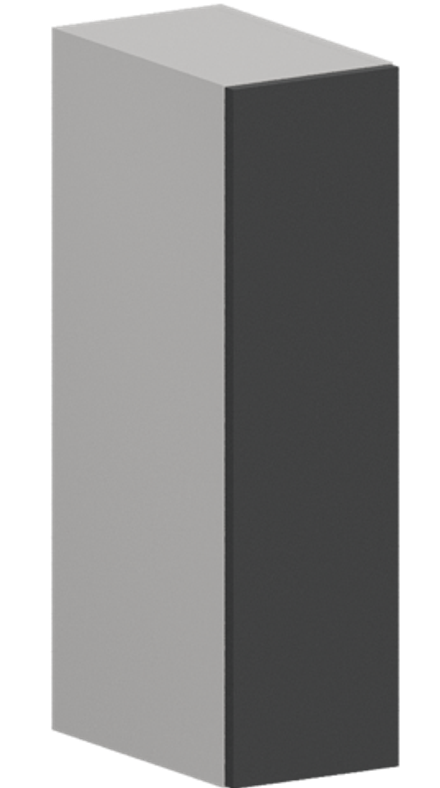 Кухня Модуль ШВБ 200М Белый / Графит Софт