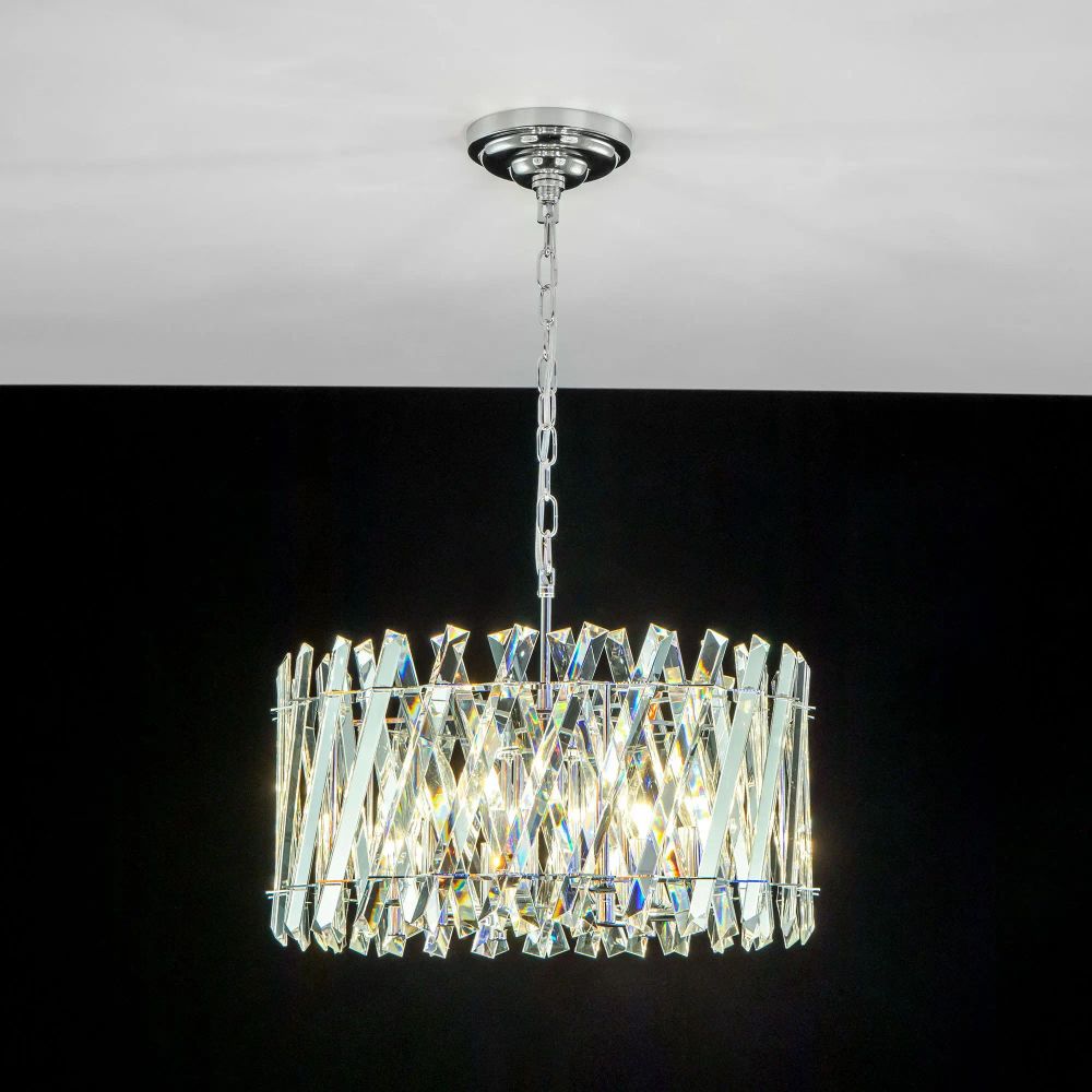 Citilux Ингвар CL334261 Люстра подвесная хрустальная Хром