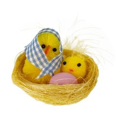 GAEM Набор из 2-х изделий декоративных "Гнездо пасхальное" (5,5*3,5), L11,5 W5 H5 см