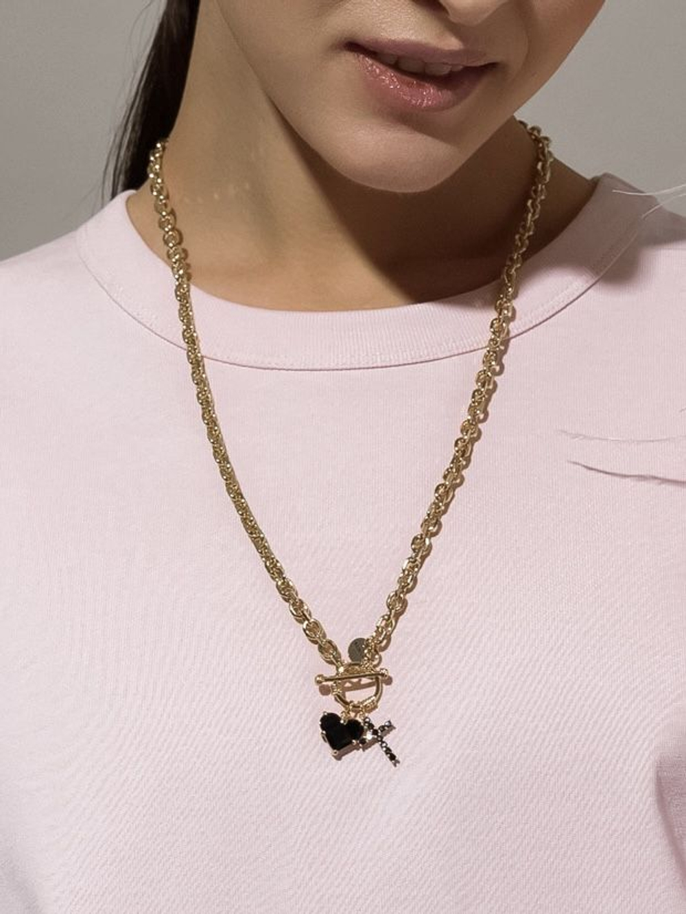 Колье "Black Soul" Gold