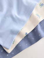 Майка на бретельках для девочки Next AB6-951, 3 шт., Молочный, Голубой