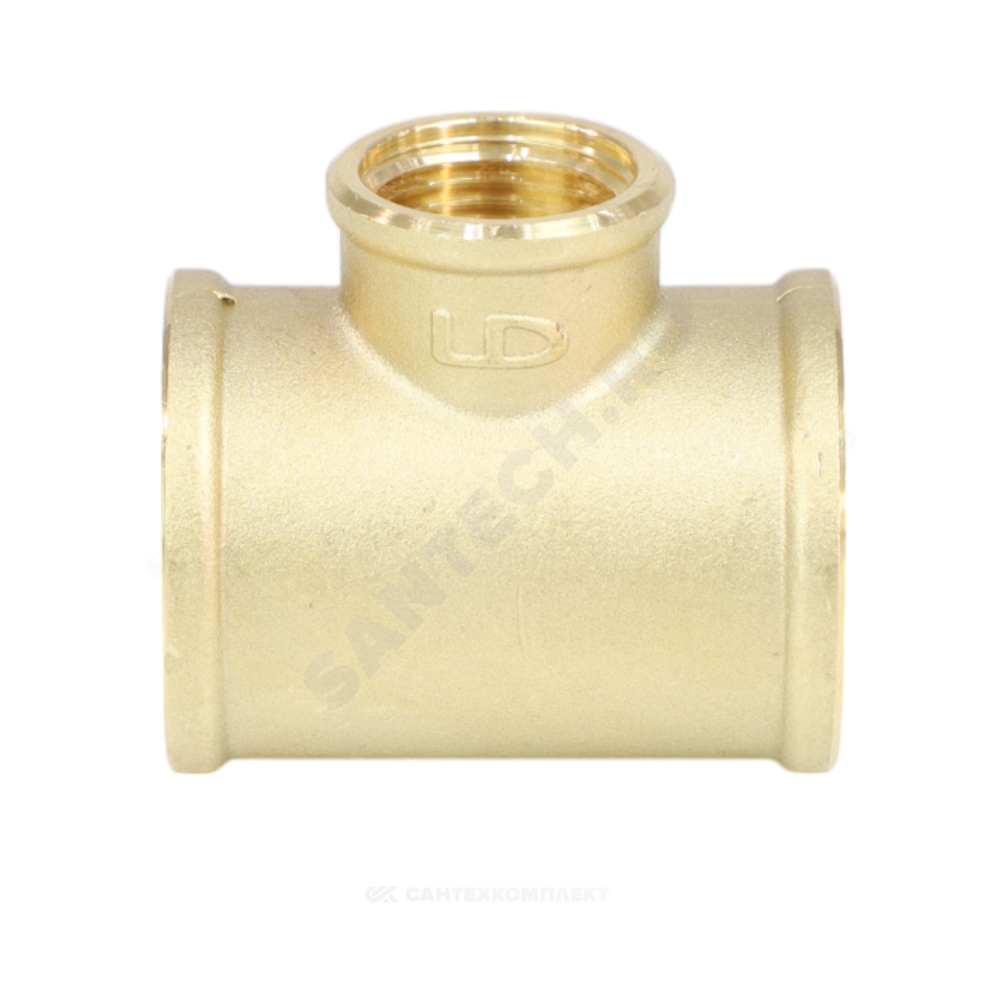 Тройник латунь переходной Ду 25х20х25 (1"х3/4"х1") ВР LD LD.65.523.25x20x25