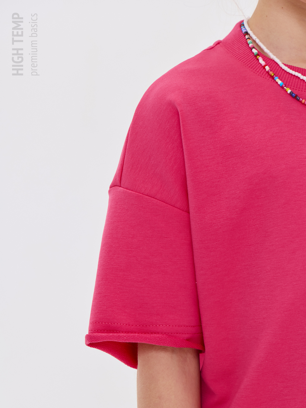 Костюм оверсайз с футболкой и шортами