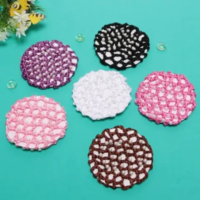 Сетка на пучок «Ballet style - Жемчужинки», микс 6 цветов, d-10см