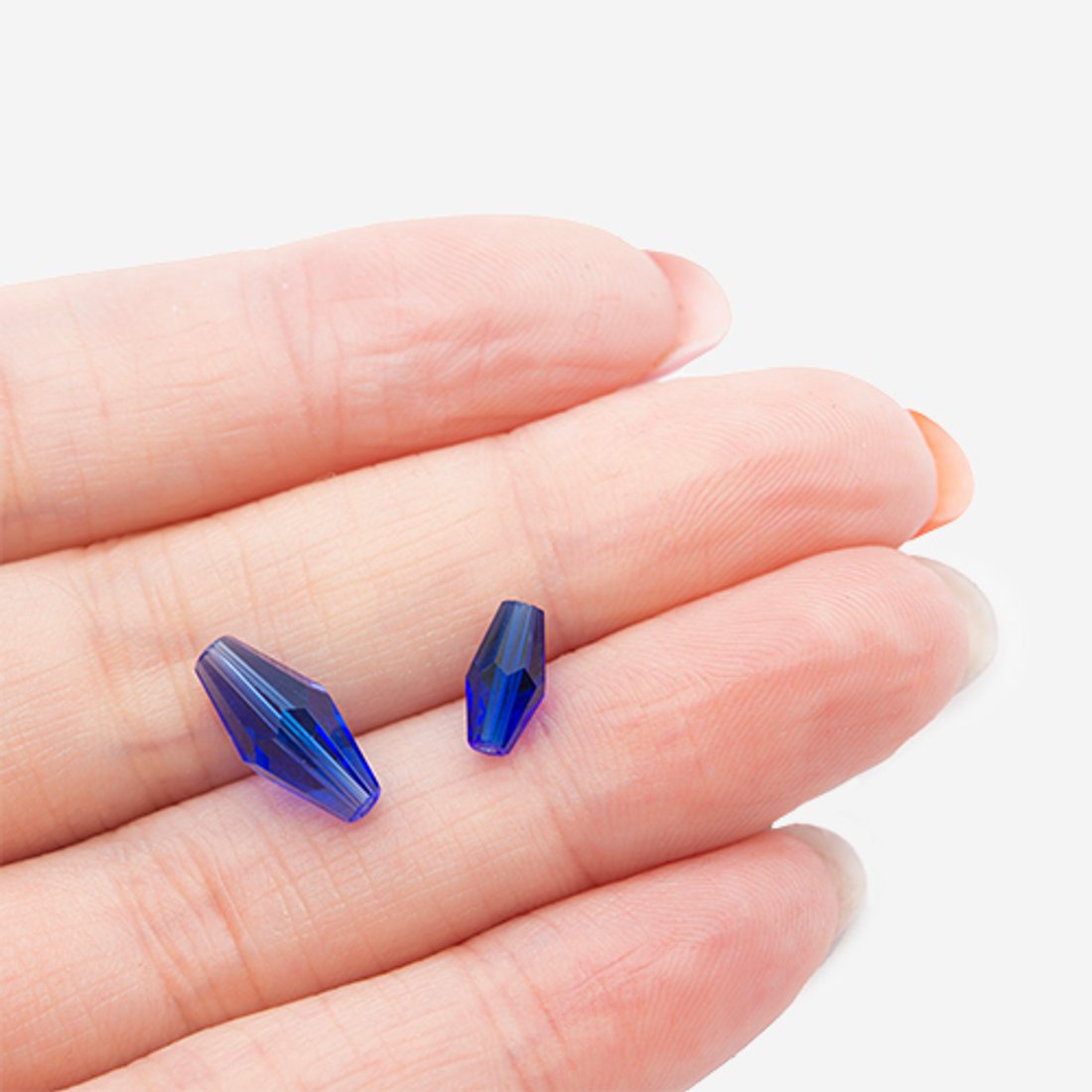 Биконус, оттенок "Королевский сапфир", хрусталь