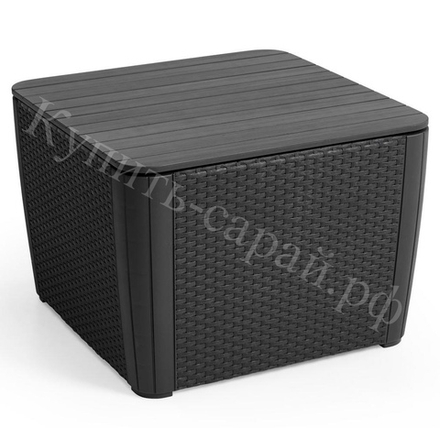 Столик - ящик под ротанг Keter Luzon Plus Flat Wicker