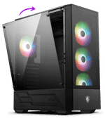 Компьютерный корпус MSI MAG FORGE M100R mATX/Mini-ITX  2xUSB2.0 USB3.2 Audio 4x ARGB FAN mATX