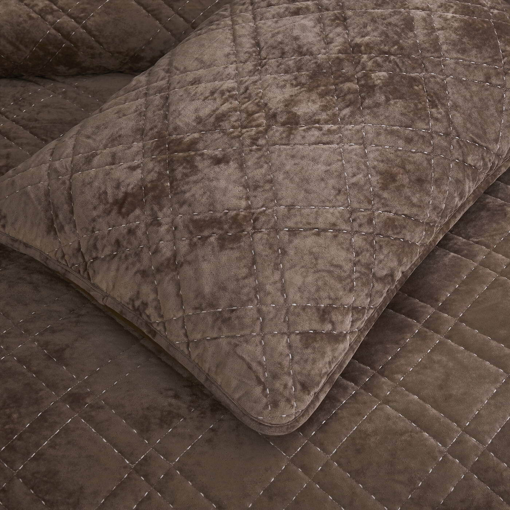 Покрывало 260х260 и 2 наволочки 50х70 Sofi De MarkO Селена Капучино