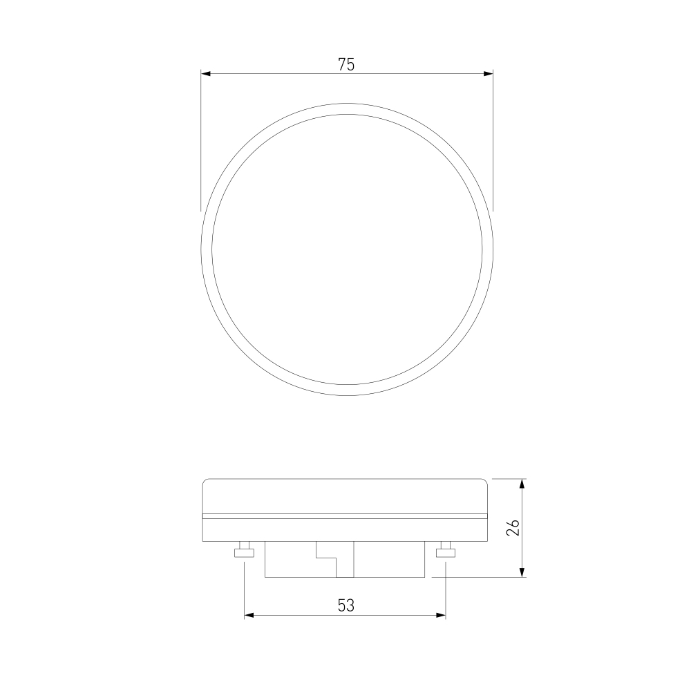 Светодиодная лампа  PC 8W 4200K GX53 BLGX5303
