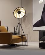 Торшер Studio black/gold