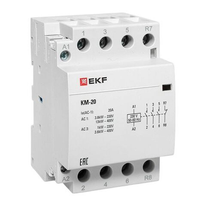 Контактор модульный КМ 20А 3NО+NC (3 мод,) EKF PROxima