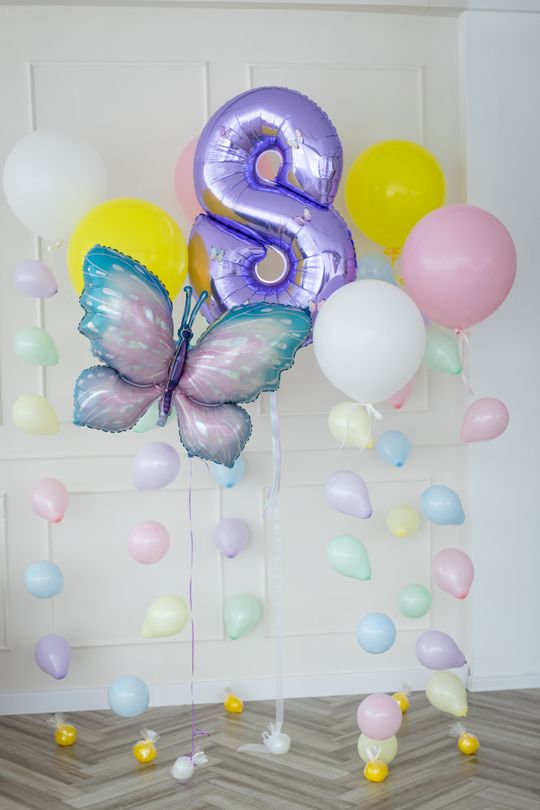 Сет с цепочками фигурой и цифрой