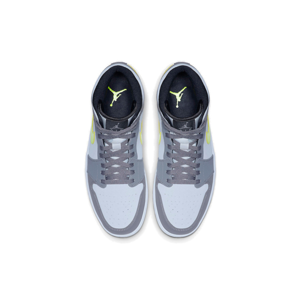 Кроссовки Air Jordan 1 Mid Gunsmoke Volt