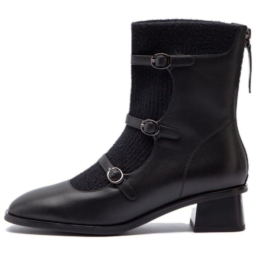 BATA Stretch & Sock Boots Women"s Black/Brown