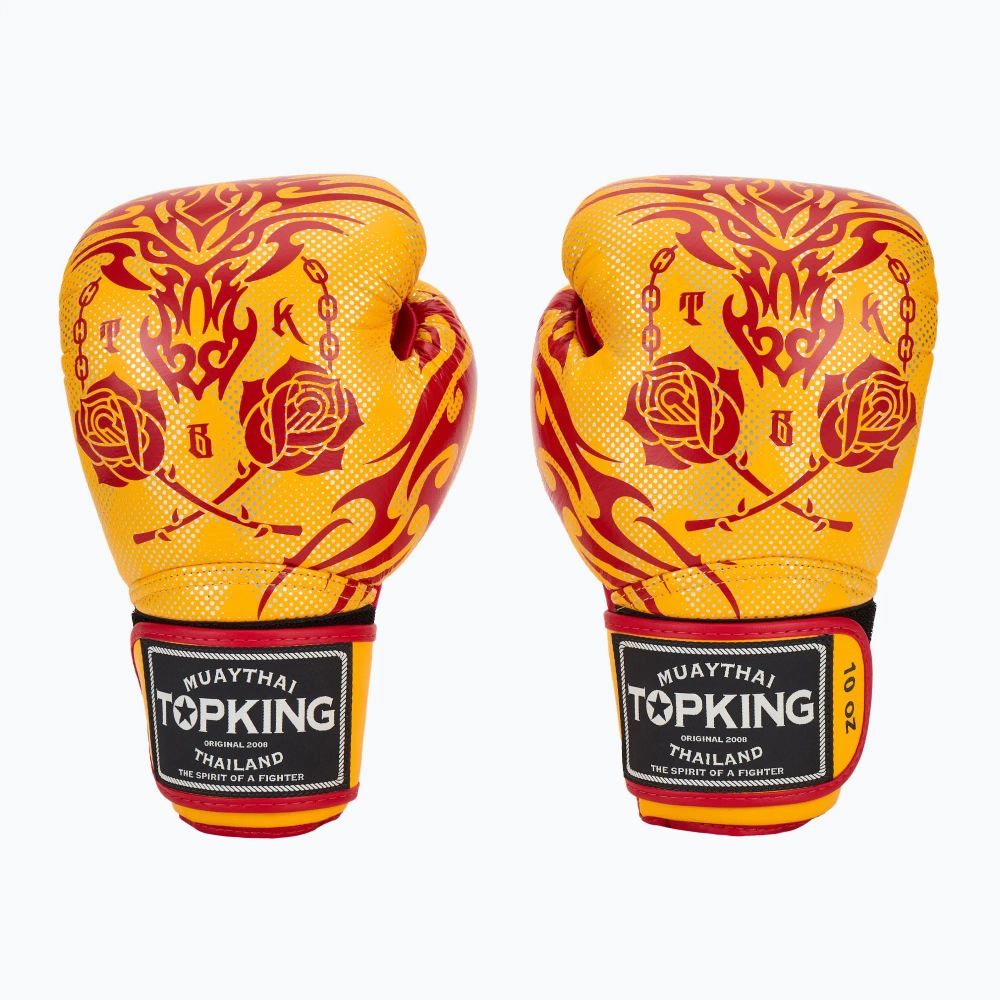 Боксёрские перчатки Top King Boxing Dragon yellow