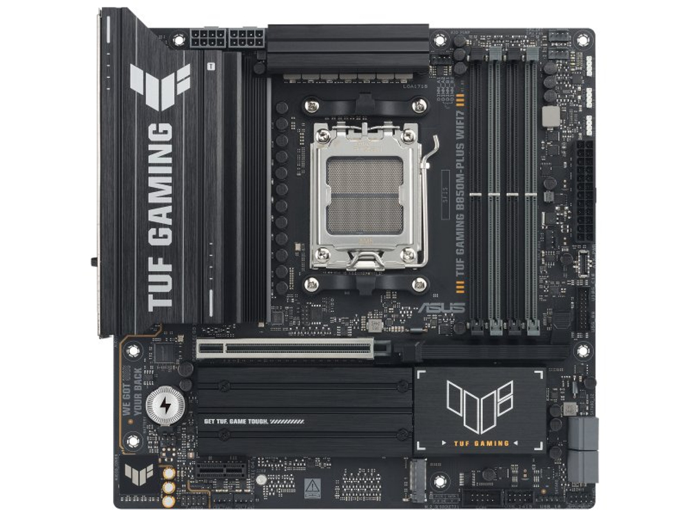 Материнская плата Asus Tuf Gaming B850m-plus Wifi7, Socket AM5, AMD B850, mATX, RTL [90MB1MU0-M0EAY0]