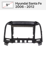Переходная рамка 9" и комплект проводов для Hyundai Santa Fe 2006 - 2012