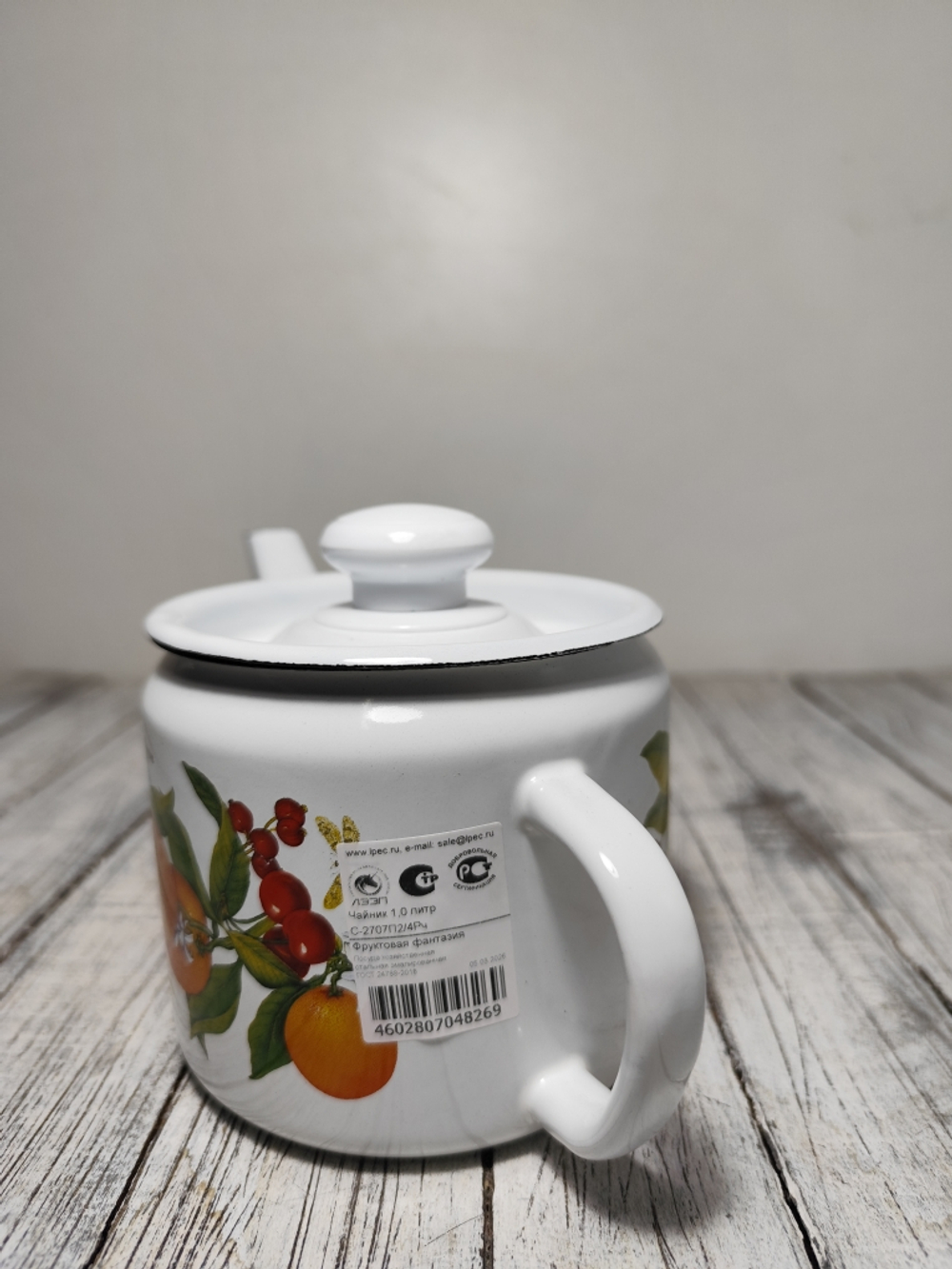 Чайник зав 1л Фруктовая фантазия (12шт) с2707/4П2