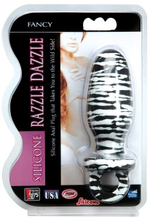 Анальная черно - белая втулка с кольцом ( Dream toys 20144)