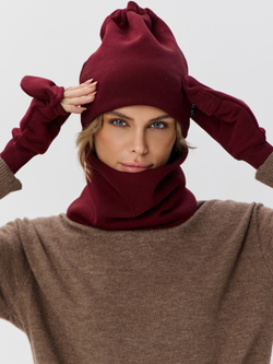 Рукавички-трансформеры из футера с начесом