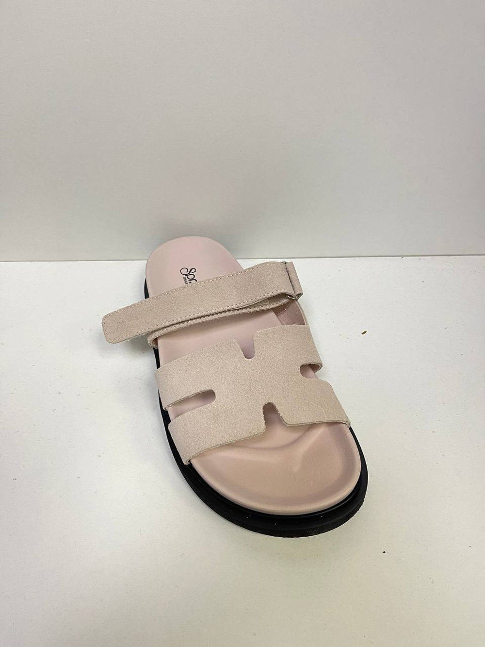 Сабо из натуральной замши