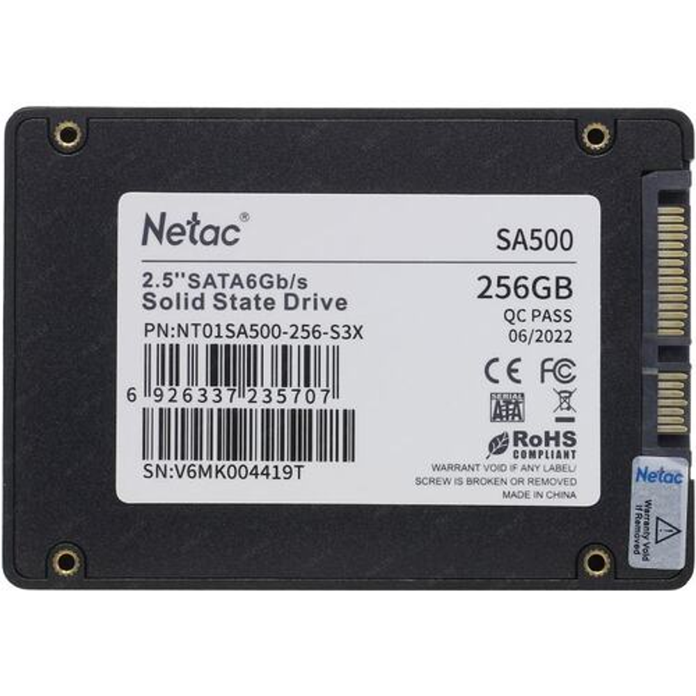 Накопитель SSD 256 Gb SATA 6Gb/s Netac SA500 2.5"