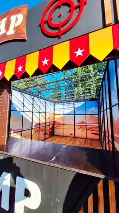 Павильон для тира с рольставнями