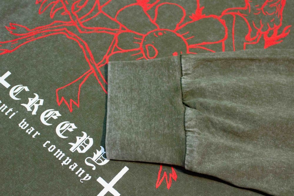 Лонгслив Creepy Clothing Принуждение хаки