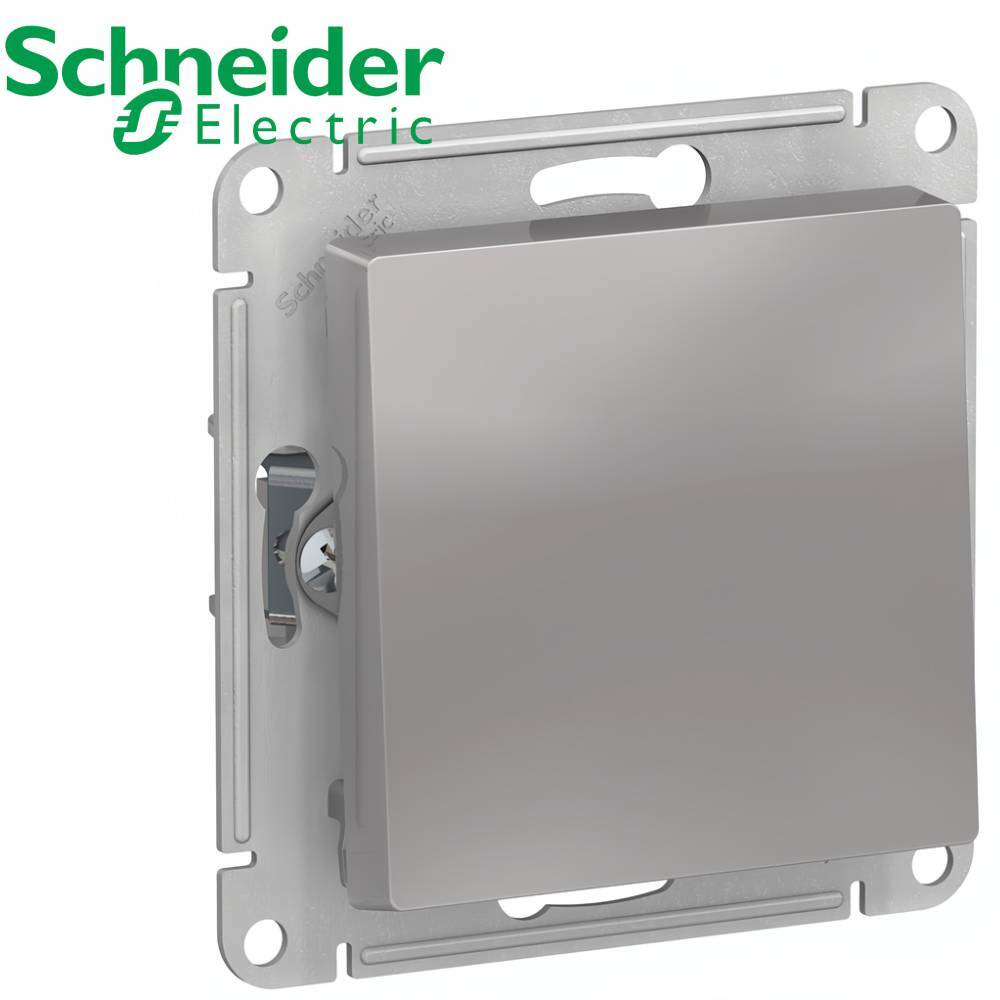Переключатель перекрестный 1-кл (алюминий) AtlasDesign Schneider ATN001371