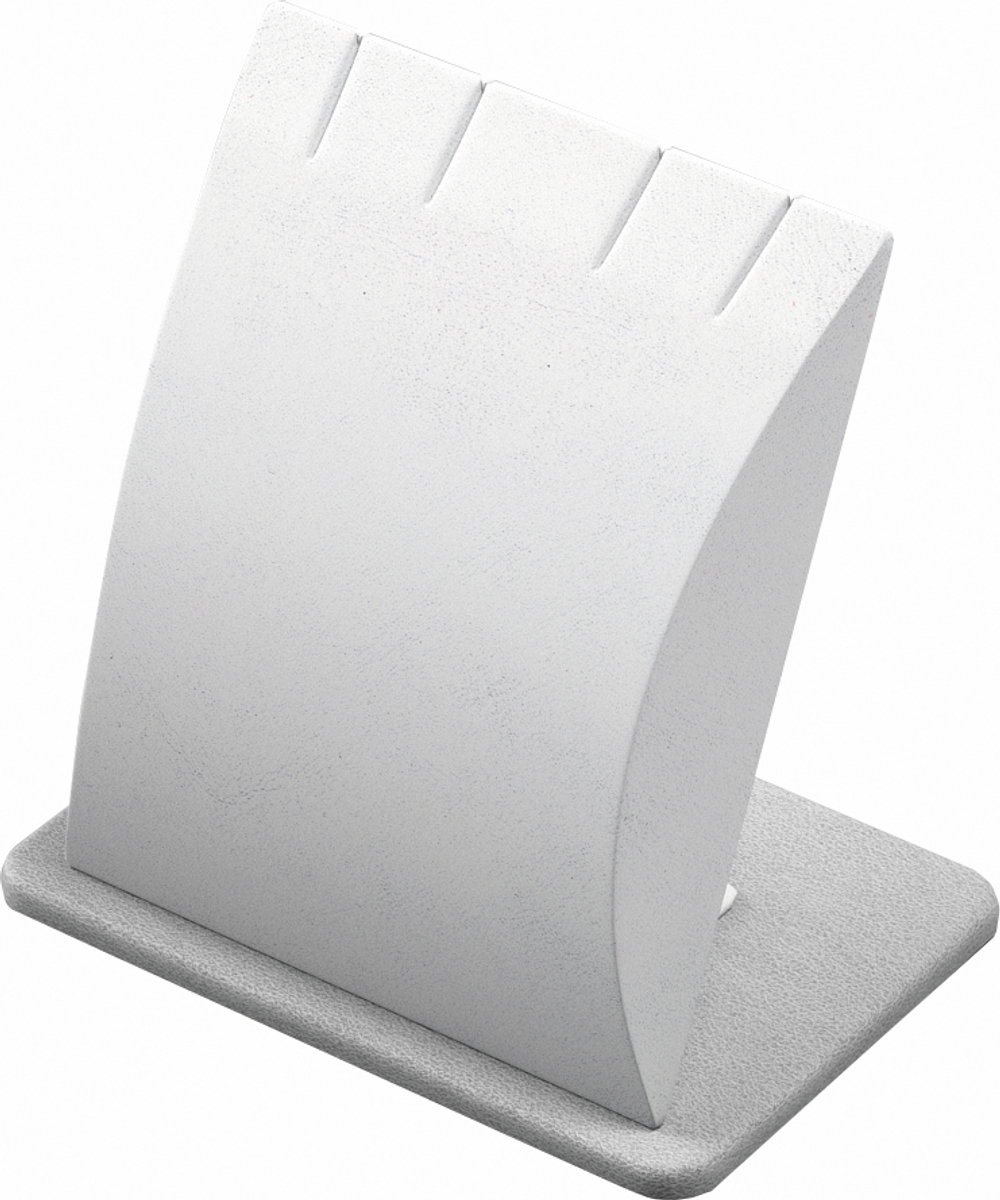 Подставка для 4 подвесок/прорези/квадратное основание/ф.№1 (ПЭТ карман)/64*43*64 мм.