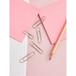 Скрепки канцелярские 33 мм Комус металлические никелированные (100 штук в упаковке)