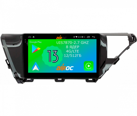 Магнитола для Toyota Camry 70 2017-2020 (без JBL) - Airoc 2K AU-1128/1129 Android 13, TS20, 12/512Гб, SIM-слот