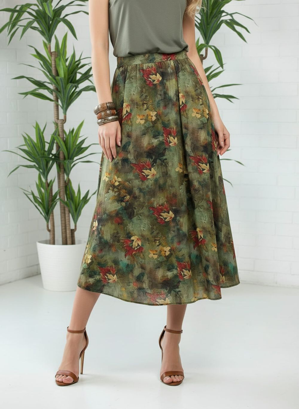 Юбка Льюис (зеленая) Ю15575-10М LT Collection