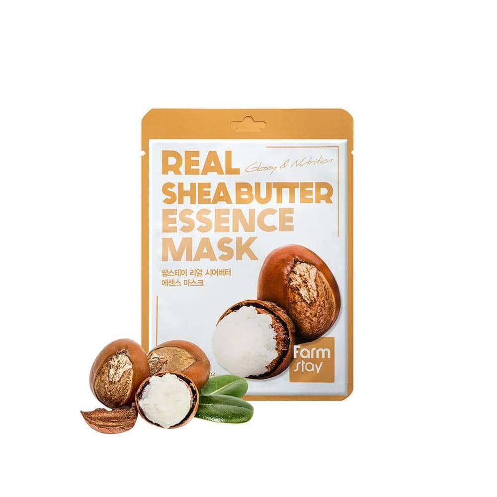 FarmStay Маска тканевая для лица с маслом ши - Real shea butter essence mask, 23мл