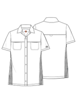 Рубашка медицинская мужская Dickies DK820 на пуговицах, синий, XL