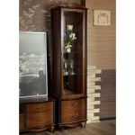 Шкаф-витрина Мебелик Джульетта, орех Л
