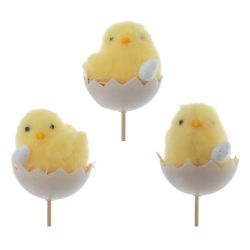 GAEM Изделие декоративное (вставка) "Цыпленок" (5*6) (блок 12 шт), L5 W5 H26 см, 3в.