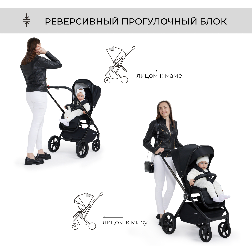 Коляска 2в1 SBL Elegante GL Black