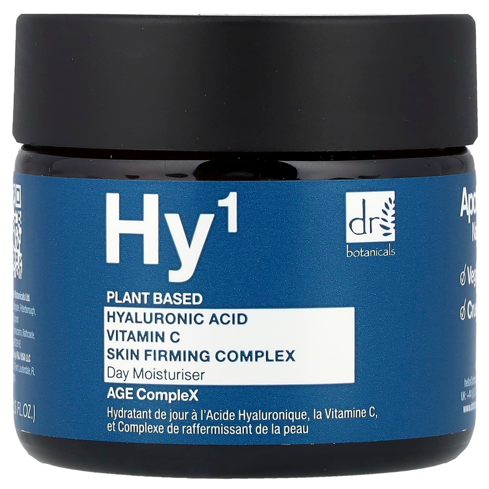 Dr. Botanicals, Hy¹, гиалуроновая кислота, дневной увлажняющий комплекс с витамином C для повышения упругости кожи, 60 мл (2 жидк. унции)