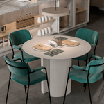 Стол обеденный Bergenson Bjorn Ellie, 120 см, серый