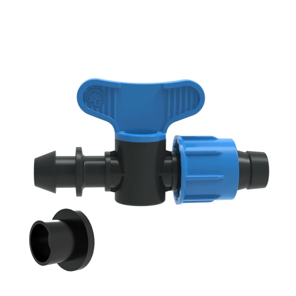 Кран стартовый для капельной ленты с резинкой 16мм, GP