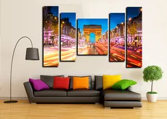 Модульная картина "Шумный город"