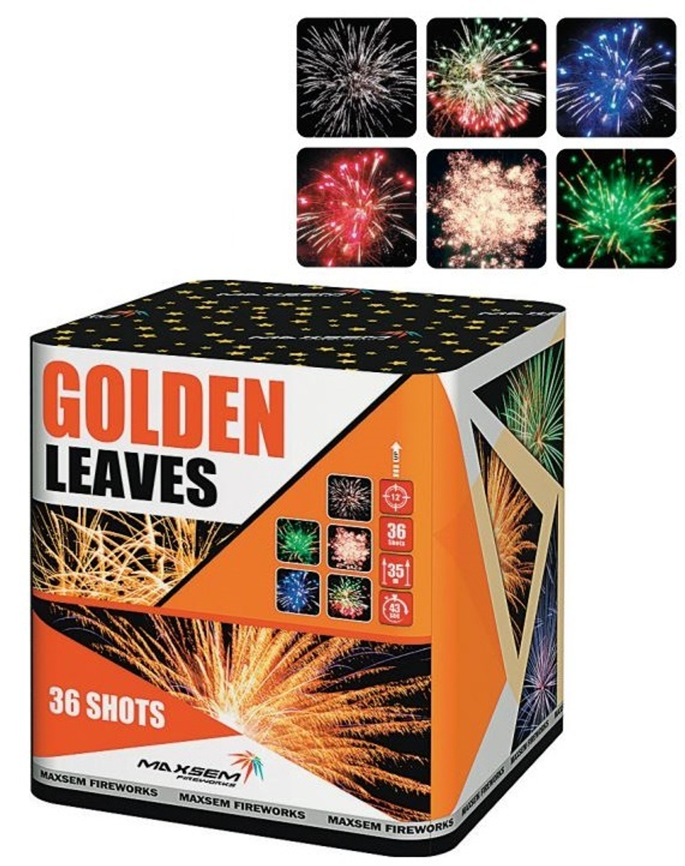 Батарея салютов "Golden Leaves" GWM6360 36 залпов * 1.2"